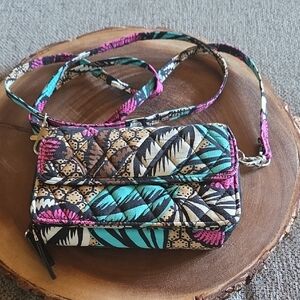 Vera Bradley Tropical Print Quilted Crossbody Bag